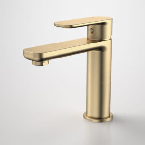Luna Basin Mixer - Brushed Brass - Lead Free