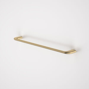 Contura II 620mm Single Towel Rail – Brushed Brass