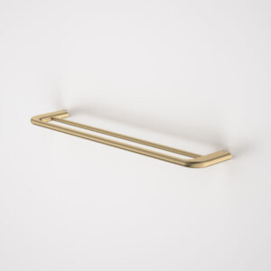 Contura II 620mm Double Towel Rail – Brushed Brass