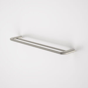 Contura II 620mm Double Towel Rail – Brushed Nickel