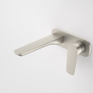 Contura II Wall Basin/Bath Mixer 180mm - Brushed Nickel