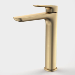Contura II Tower Basin Mixer - Brushed Brass