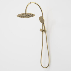 Contura II Compact Twin Shower - Brushed Brass