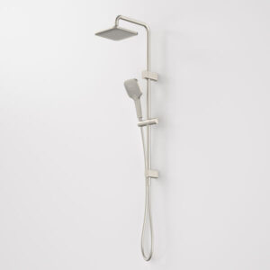 Luna SYS O/H Shower on Rail Brushed Nickel