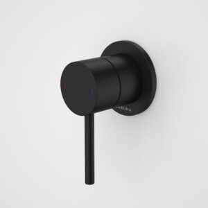 Liano II Bath / Shower Mixer - Round Cover Plate - Matte Black - Sales Kit