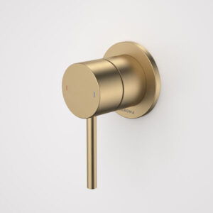 Liano II Bath / Shower Mixer - Round Cover Plate - Brushed Brass - Sales Kit