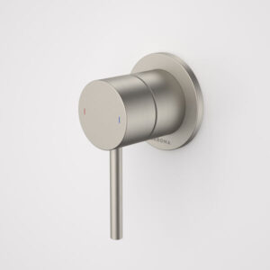 Liano II Bath / Shower Mixer - Round Cover Plate - Brushed Nickel - Sales Kit