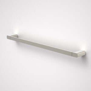 Luna Single Towel Rail 630mm - Brushed Nickel