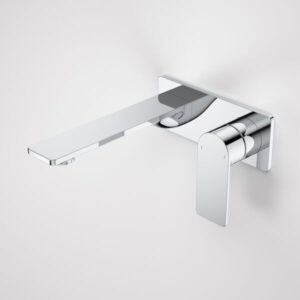 Urbane II 180mm Wall Basin / Bath Mixer - Rectangular Cover Plate - Chrome - Sales Kit - LF
