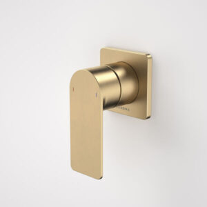 Urbane II Bath / Shower Mixer - Square Cover Plate - Brushed Brass