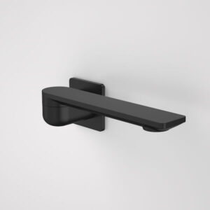 Urbane II 220mm Bath Swivel Outlet - Square Cover Plate - Matte Black